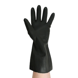 Industrial Black Rubber Gloves Size 9