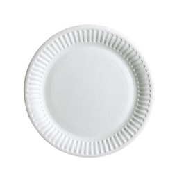 44PP7 7" WHITE ROUND PAPER PLATE