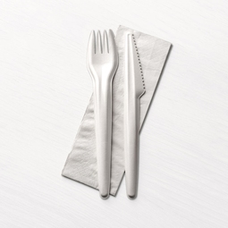 3-In-1 Cutlery Kit Paper Knife, Fork & 2ply Napkin