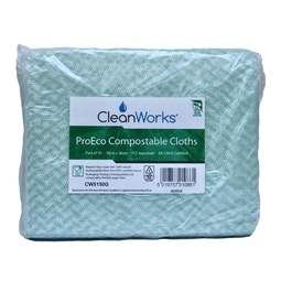 CleanWorks ProEco Compostable Cloth Green CW5150G