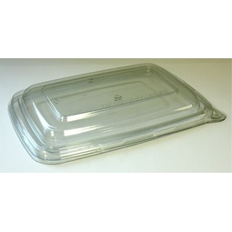 Salad rPET Flat Container Lid - 590ml (20oz)