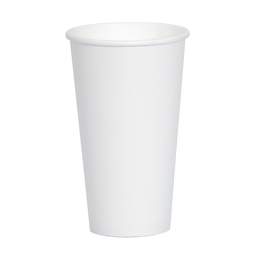 D01025 20oz White Single Wall Hot Cup
