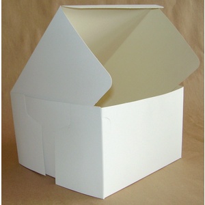 White Compostable 8in Cake Box