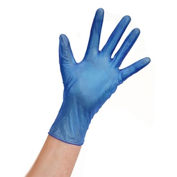 Cleangrip Powder Free Vinyl Gloves Blue Large