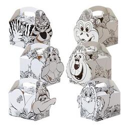 Jungle Lion™ Colour-In Meal Boxes 152 x 100 x 102mm