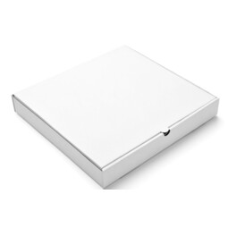 10X10X1.5"  WHITE PLAIN PIZZA BOX