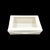 Salad Box 200 x 155 x 45mm White With Lid