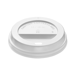 AHWL90 90MM WHITE SIP LID FOR 12OZ CUP