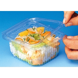 rPET Square Hinged Container - 8oz / 250ml