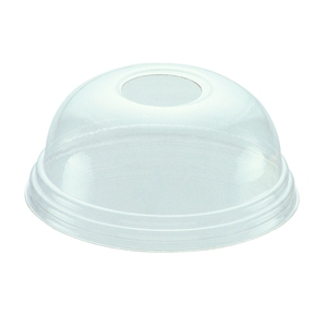 rPET Polarity Dome Lid With Hole For 12oz Cup