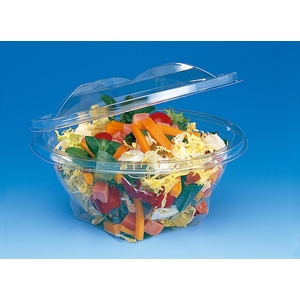 370ml Clear Salad Container With Tear-off Lid