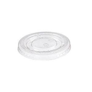 Flat PET lid for 1.5, 2 and 2.5 oz pot