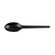 6.5in Compostable CPLA Spoon - Black