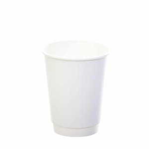 Sustain White Double Wall Bio Hot Cup - Plain - 12oz/360ml