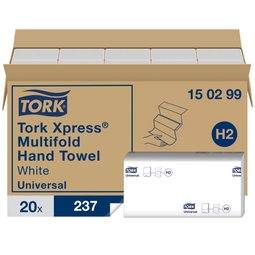 Tork Xpress Economical Multifold Hand Towels White H2 237 Sheets