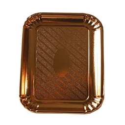 Cardboard Tray With Gold PET Film Rectangulat 200 x 144mm