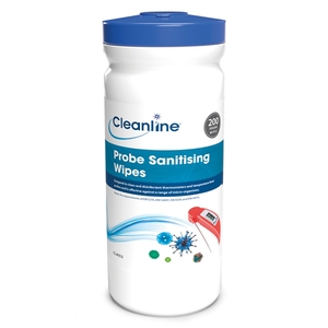 Cleanline Probe Sanitising Wipes Tub 200 (CL4052)