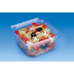 rPET Square Hinged Container - 12.5oz / 370ml