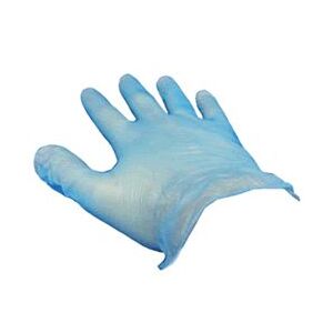 Blue Large Polythene Gloves