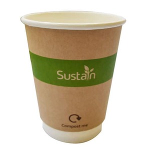 Sustain Printed Kraft Double Wall Hot Cup - 12oz/360ml