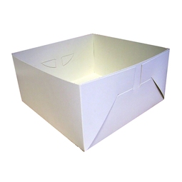 White Compostable 12in Wedding Cake Box Base