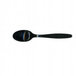 Black Mediumweight Dessert Spoon
