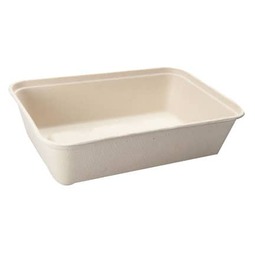 Sustain Bagasse Container - Brown - 16oz / 500ml