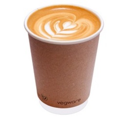 16oz Compostable Brown Kraft Double Wall Hot Cup