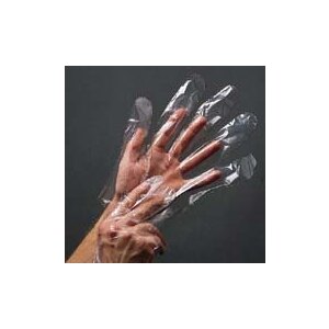 Polyco Clear Smooth Polythene Large Disposable Glove