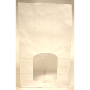 White Kraft SOS Sandwich Bag With Window 150 x 100 x 250mm