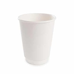 Sustain White Double Wall Bio Hot Cup - Plain - 8oz/240ml