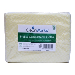 CleanWorks ProEco Compostable Cloth Yellow CW5150Y