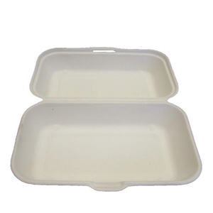 Extra Large Compostable Hinged Food Box