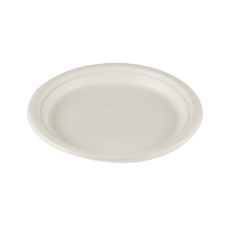 White Bagasse Plate 9in