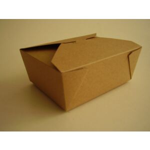 Brown Compostable Leakproof Food Carton - No.8