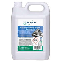 Cleanline Eco Foodsafe Cleaner & Sanitiser Concentrate 5L (CL1070)
