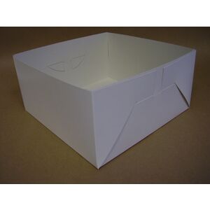 White Compostable 11in Wedding Cake Box Base